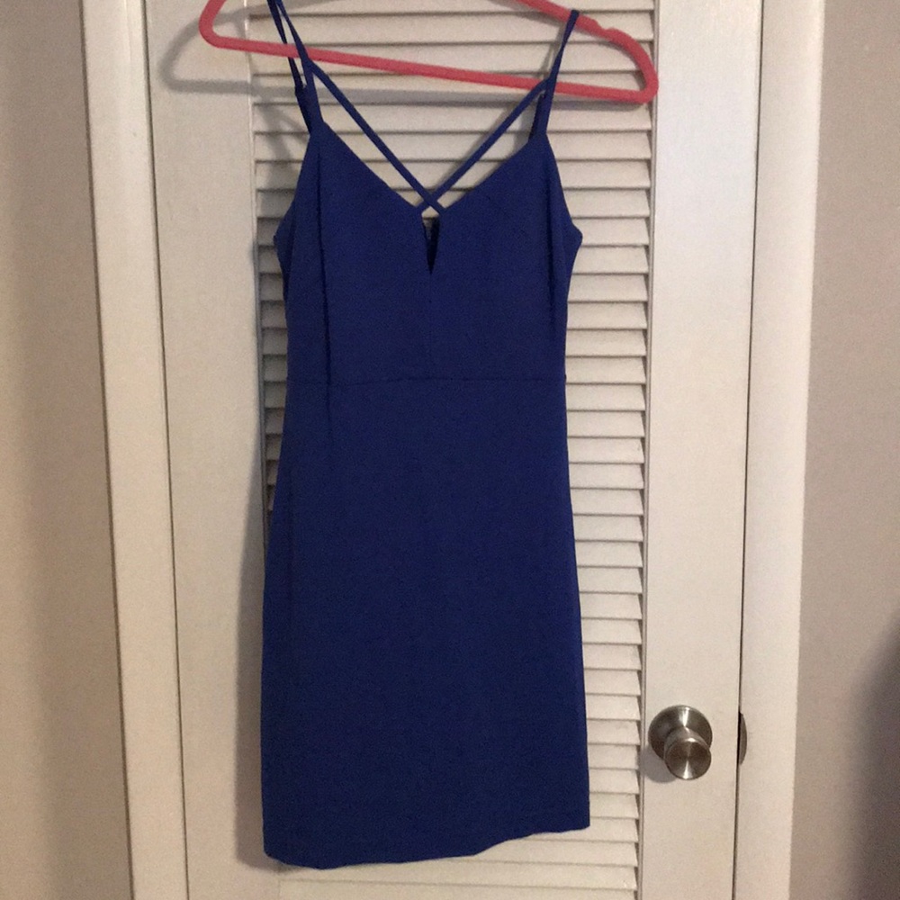 Royal blue guess dress